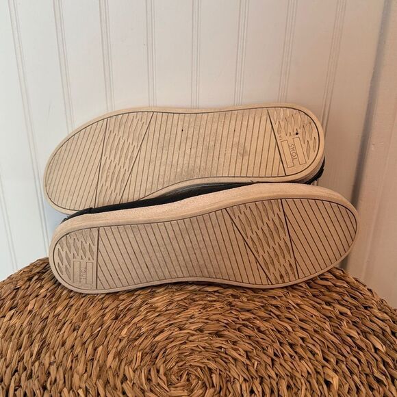 Toms Black Leather Women’s  Loafers - 7 - Good Condition - Picture 7 of 8